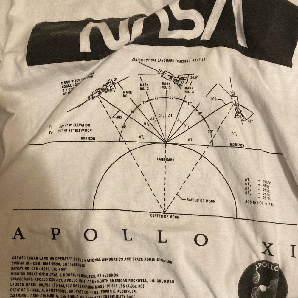 NASA Apollo XI Shirt; XL
